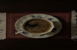 El aroma de la extracción de café
