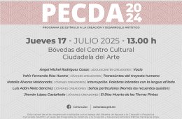 Exposición resultados de los beneficiarios en Artes Visuales del PECDAZ 2024