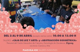 Talleres: Caja de luz y arte y Abtracción geométrica