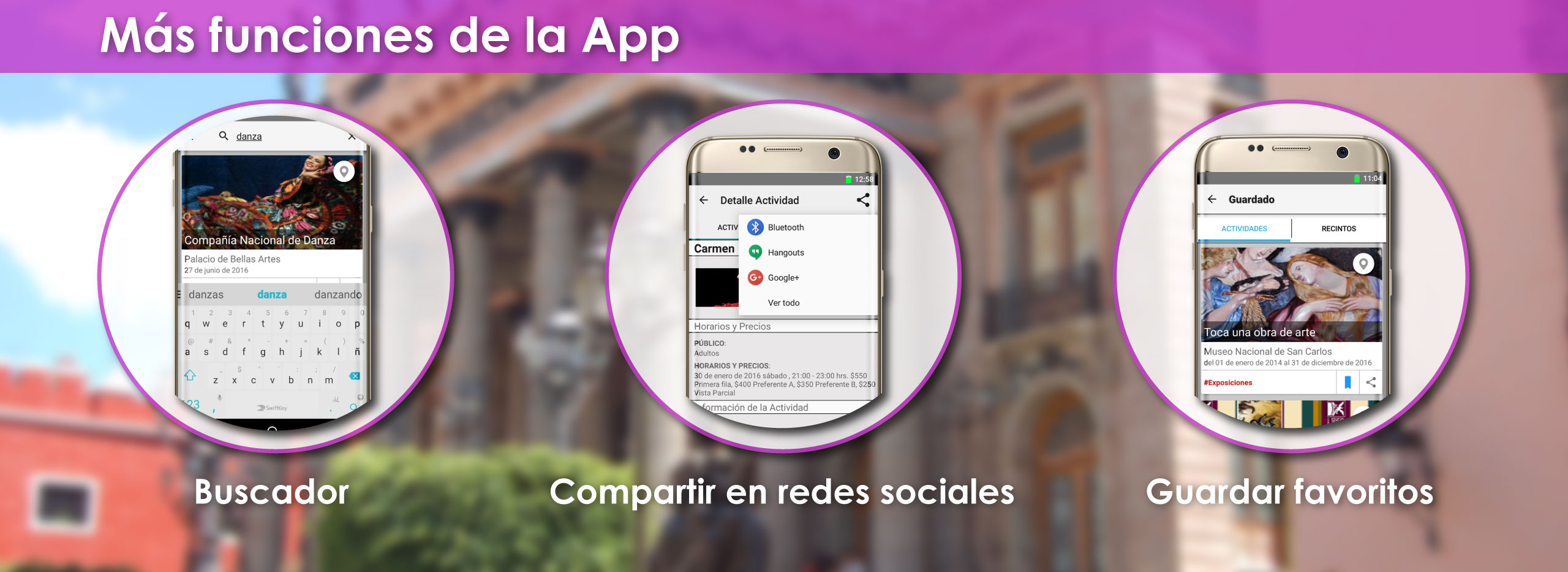 funciones de la app