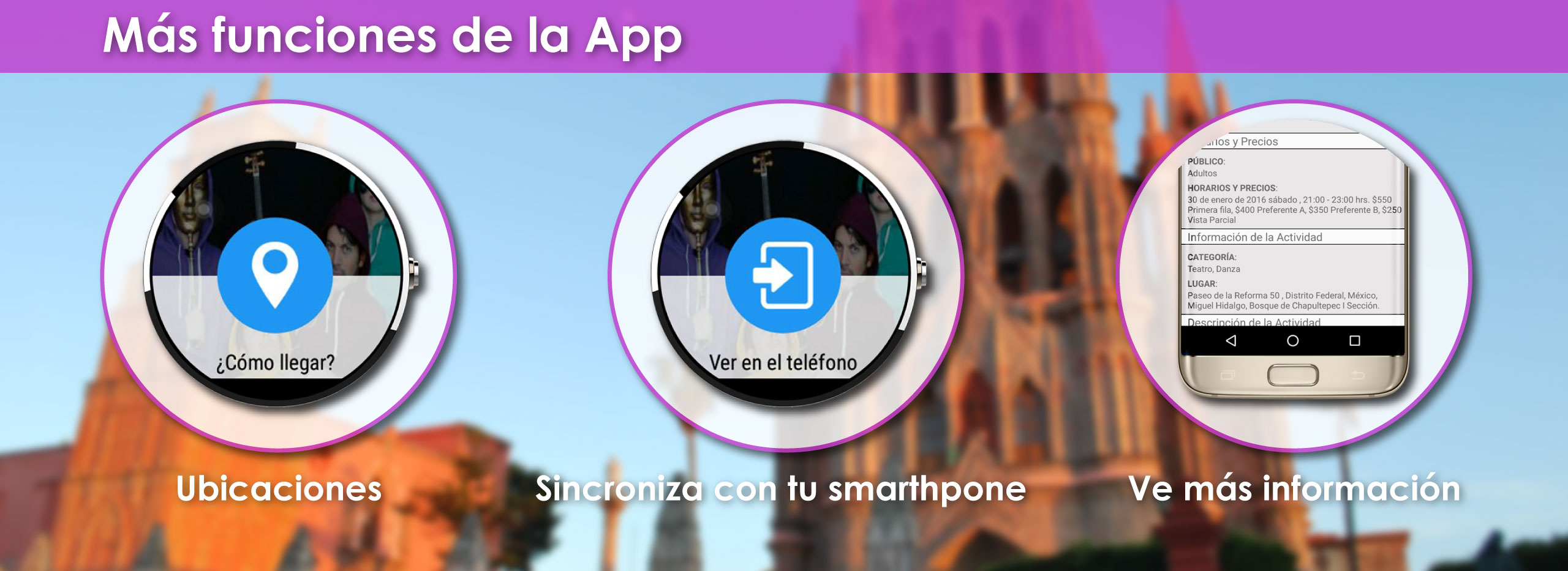 funciones de la app