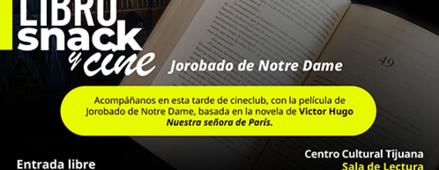 Libro, snack y cine: El Jorobado de Notre Dame