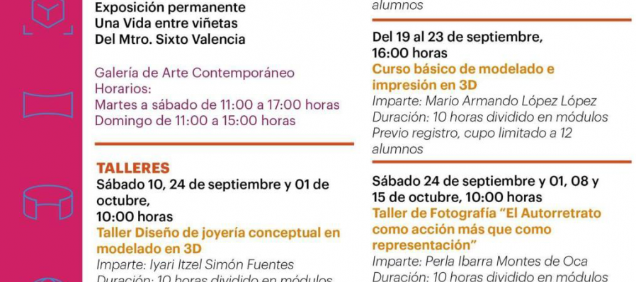 Actividades de septiembre del Centro de Cultura Digital