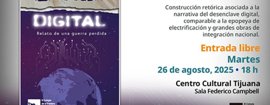 Presentación de libro: Brecha digital, relato de una guerra perdida de Toudert Djamel