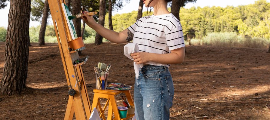 Pintando en vivo