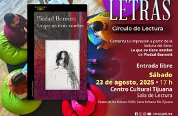 Imagen muestra de la actividad Lo que no tiene nombre de Piedad Bonnett