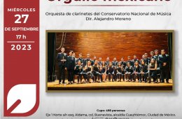 Imagen muestra de la actividad: Concierto Orgullo mexicano. Orquesta de clarinetes del Conservatorio Nacional de Música.
