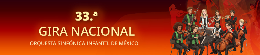 Imagen de portada del ciclo 33.a gira nacional de la Orquesta Sinfónica Infantil de México