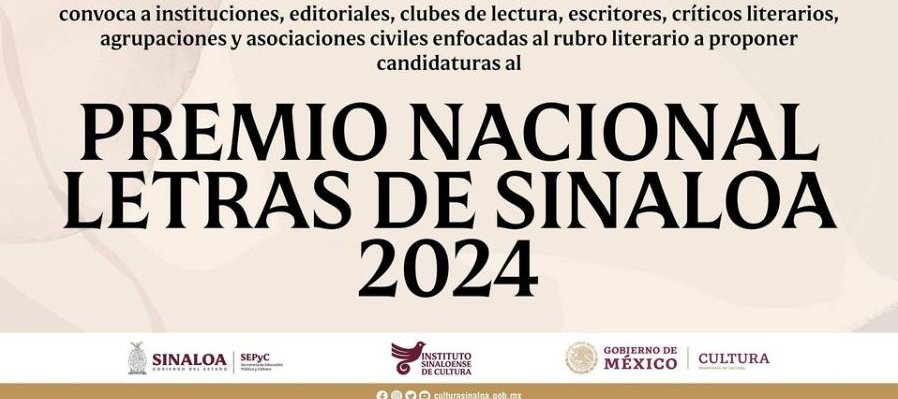Premmio nacional letras de sinaloa 2024