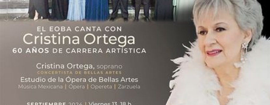 Cristina Ortega 60 años de trayectoria artística