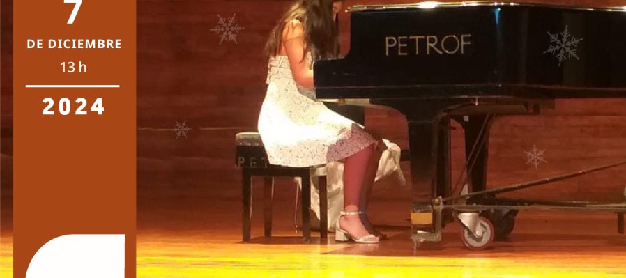 Recital navideño de piano y violín.