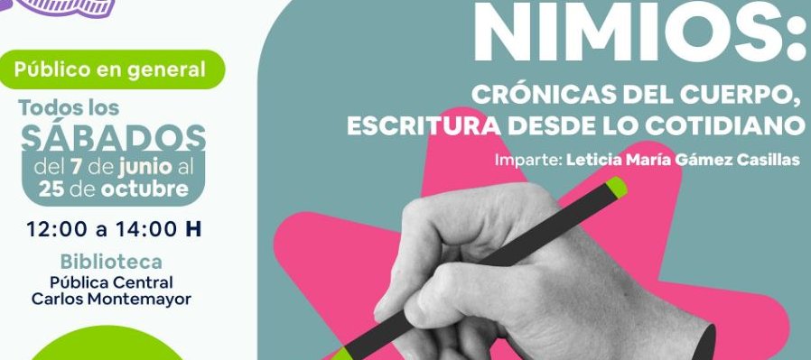 Nimios crónicas del cuerpo, escrituras desde lo cotidiano