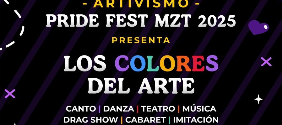 Artivismo pride fest MZT 2025. Los colores del arte