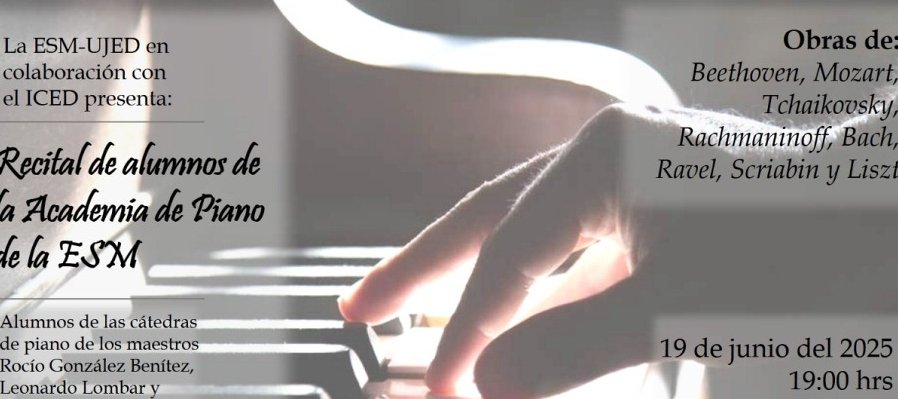 Recital de alumnos de la academia de piano de la ESM