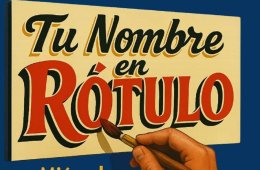 Imagen muestra de la actividad Tu nombre en rótulo