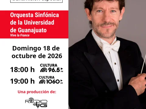 Vive la France, concierto de la Orquesta Sinfónica de la Universidad de Guanajuato.
