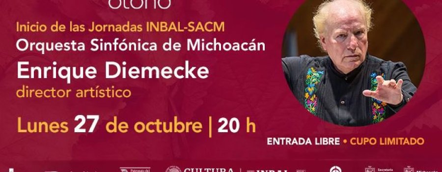 La Orquesta Sinfónica de Michoacán inaugura las Jornadas INBAL-SACM