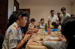 Imagen muestra de la actividad Taller de cartonería tradicional para niñxs.