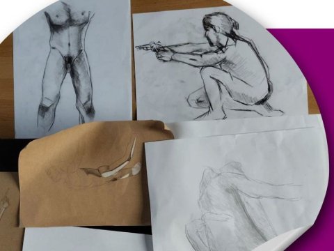 Dibujo con modelo