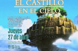 Imagen muestra de la actividad: Proyección de la película "El castillo en el cielo"