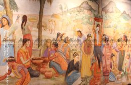 Imagen muestra de la actividad: Los pinceles y cinceles de La Escuela Mexicana de Pintura en los muros del Museo Nacional de Antropología II. Ciudad de