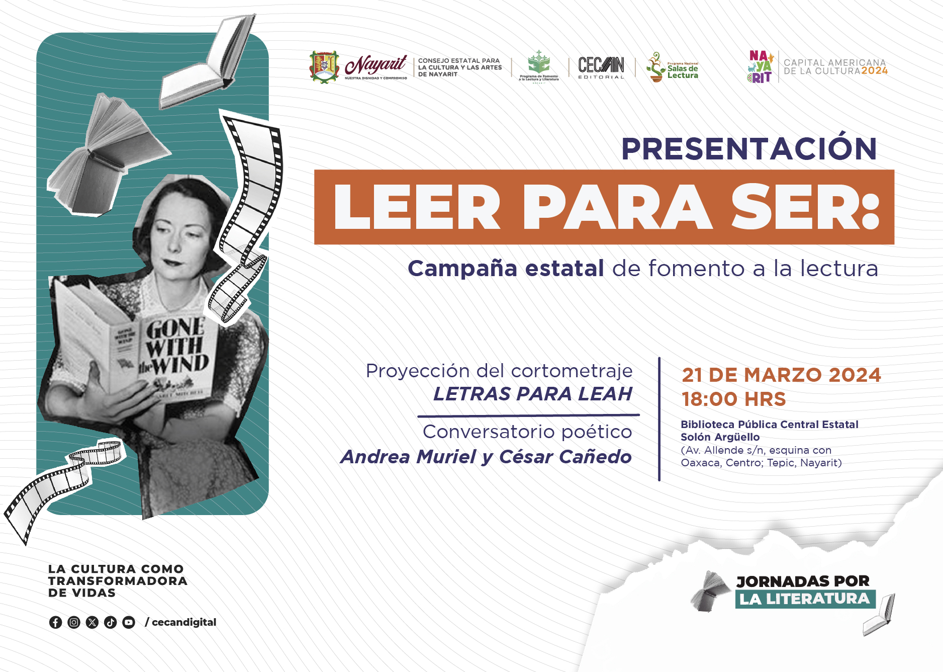 Presentación "leer para ser": campaña estatal de fomento a la lectura