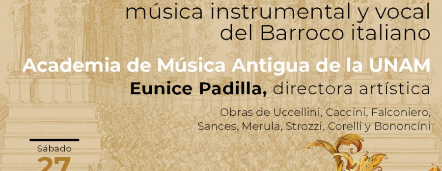 Música Instrumental y Vocal del Barroco Italiano