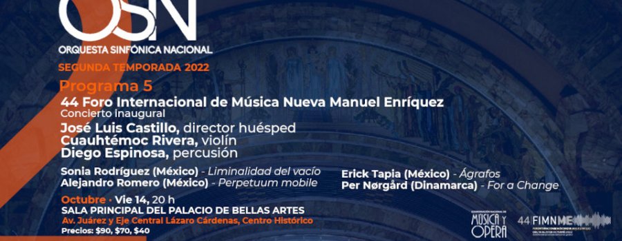 44 Foro Internacional de Música Nueva Manuel Enríquez