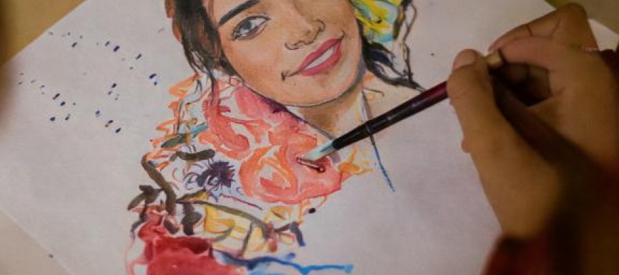 Retrato en acuarela para mujeres