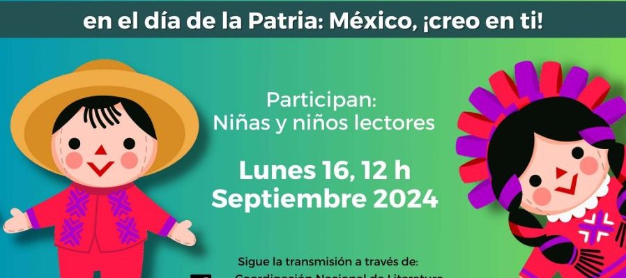 A la Patria. En el día de la Patria: México, ¡creo en ti!