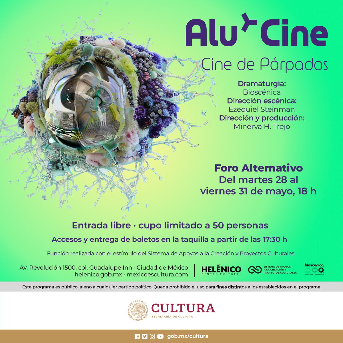 Imagen muestra de Alu Cine o cine de párpados