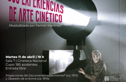 Imagen muestra de la actividad: "Dos experiencias de arte cinético"