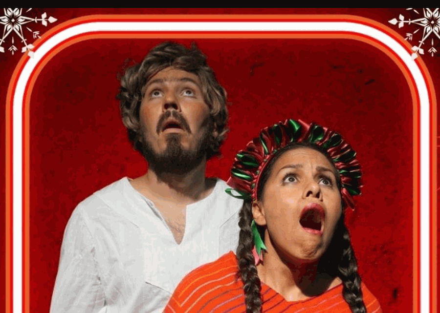 Imagen muestra de la actividad Chon y Jennifer en una pastorela de mentirijillas