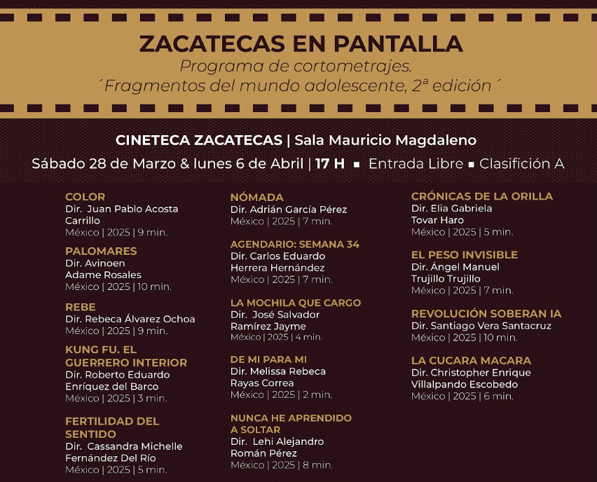 Imagen muestra de la actividad Zacatecas en pantalla