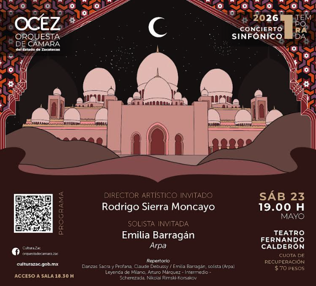 Imagen muestra de la actividad Concierto Orquesta de Cámara del Estado de Zacatecas