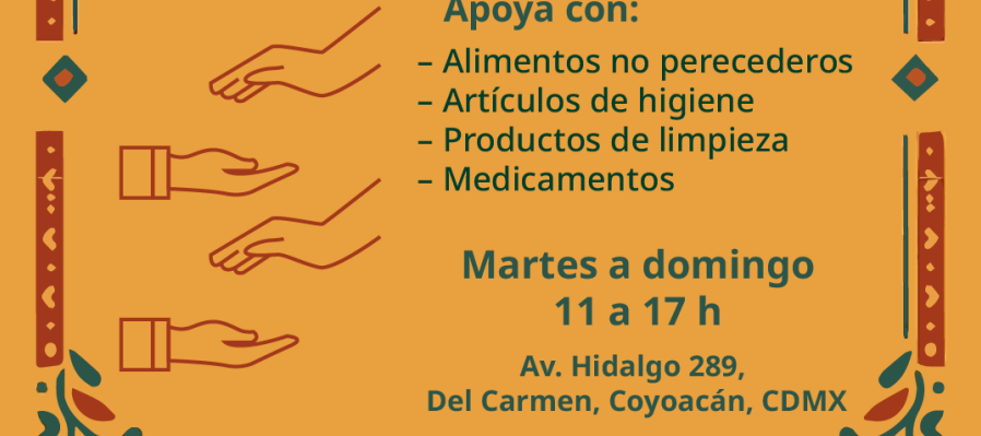 En solidaridad con los afectados por el huracán Erik CENTRO DE ACOPIO