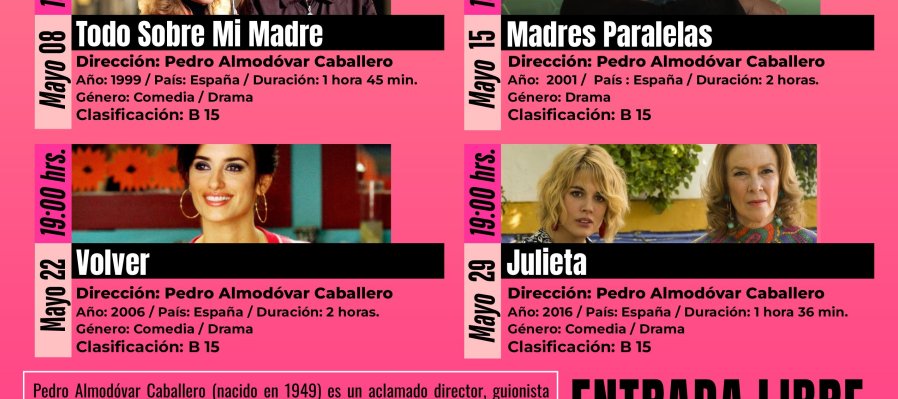 Ciclo de Cine Pedro Almodóvar