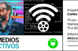 Imagen muestra de la actividad: Taller en línea: Cine y medios interactivos. Imparte Carles Asensio
