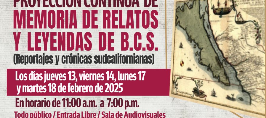 Proyección continua de relatos y leyendas de BCS