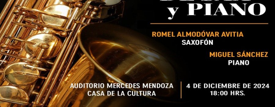 Concierto de saxofón y piano