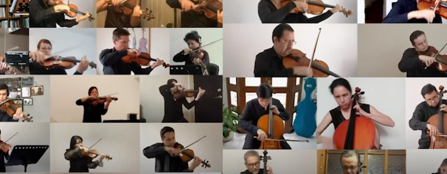 Concierto Mexicano Virtual. Cuarteto de cuerdas y Orquesta Sinfónica de Minería