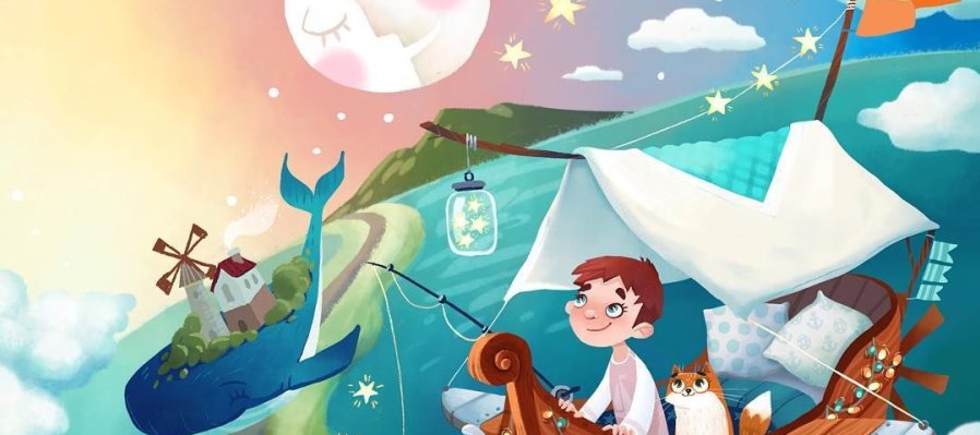 Ilustración de cuentos: Dibujos y letras