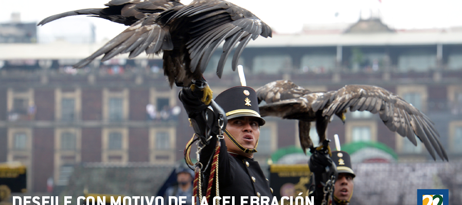 Desfile con motivo de la celebración de la Independencia de México