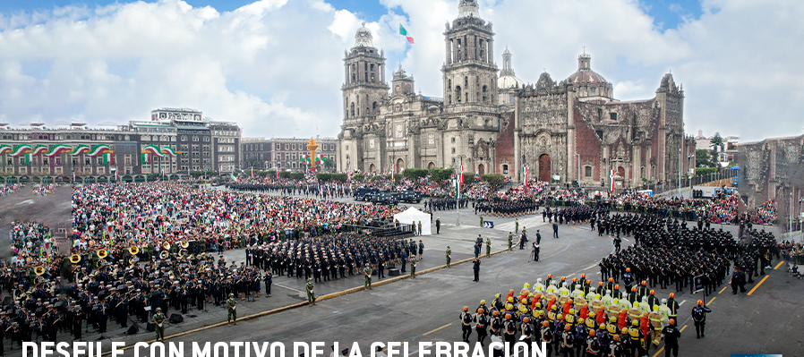 Desfile Militar con motivo del 214 Aniversario del inicio de la Independencia