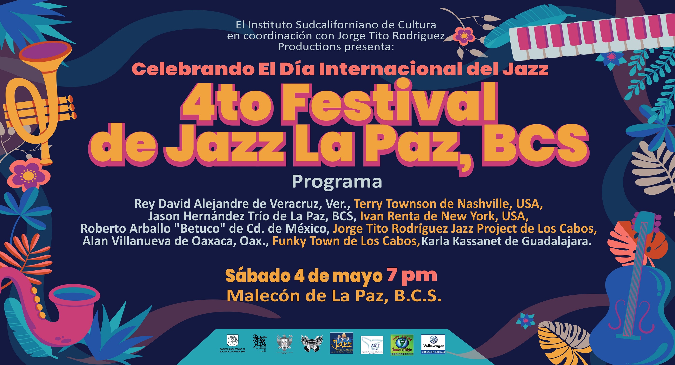 Imagen muestra de la actividad 4to Festival de Jazz La Paz, BCS