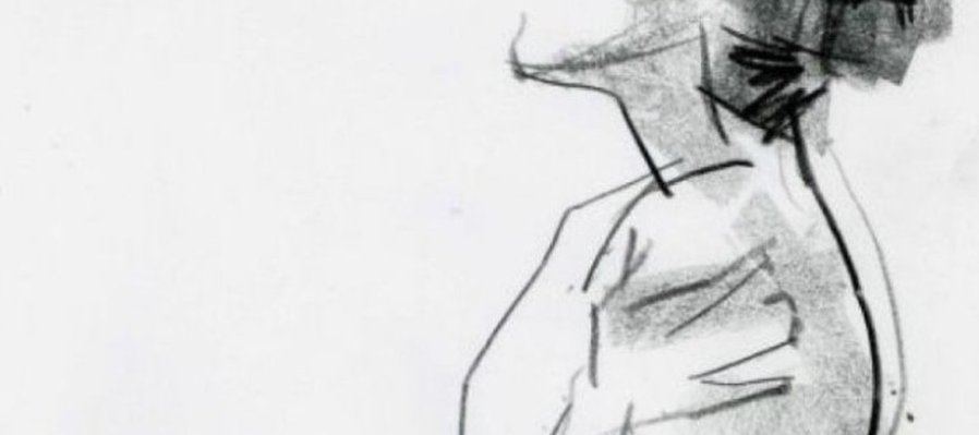 Dibujo de anatomía artística con modelo