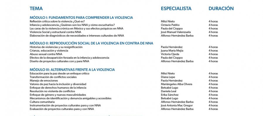 Diplomado en línea: Cultura de Paz a través de las Artes