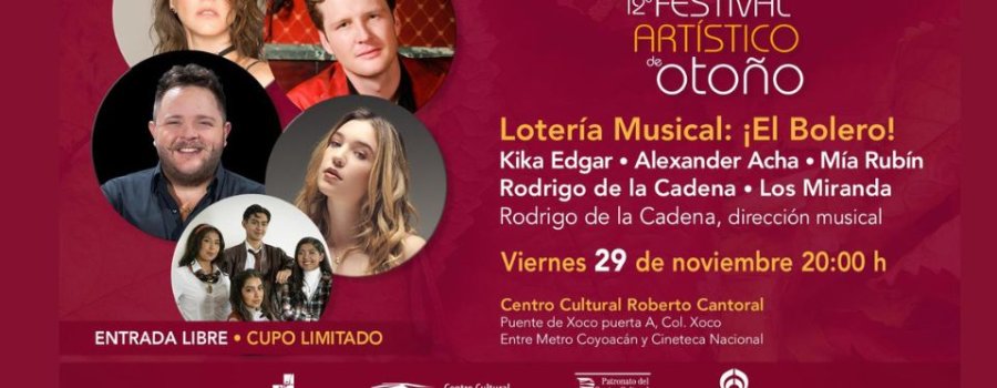 Lotería Musical ¡El Bolero!
