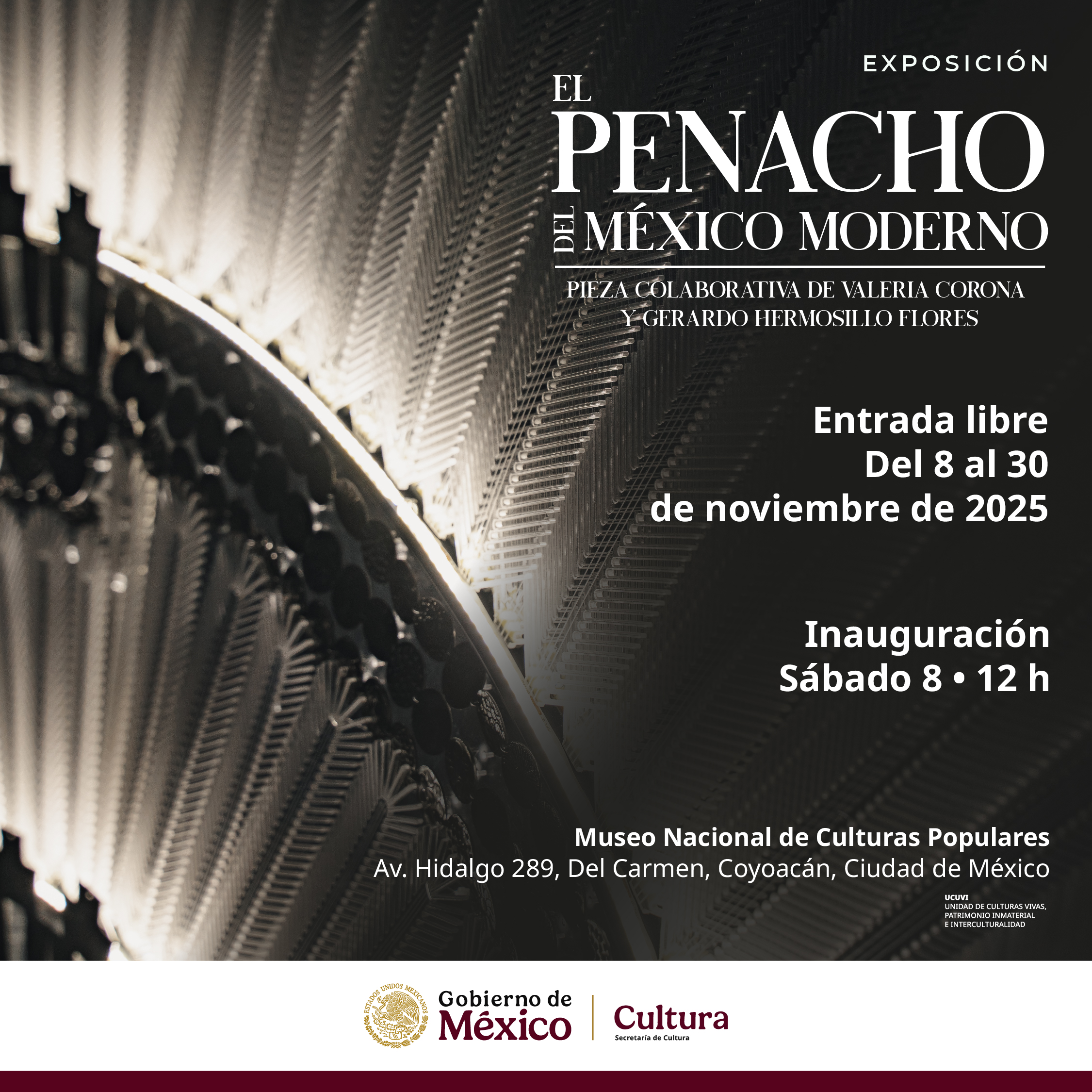 Imagen muestra de la actividad El Penacho del México Moderno Piezas Colaborativa de Valeria Corona y Gerardo Hemosillo Flores