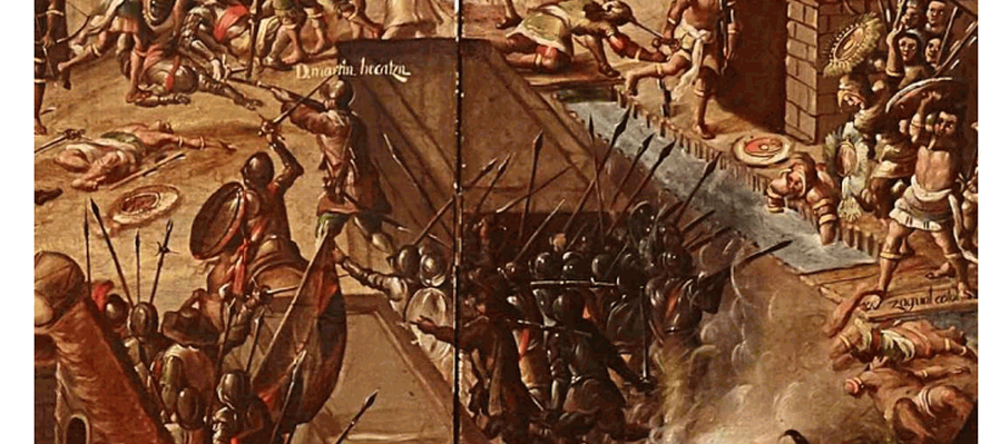 El biombo de la conquista